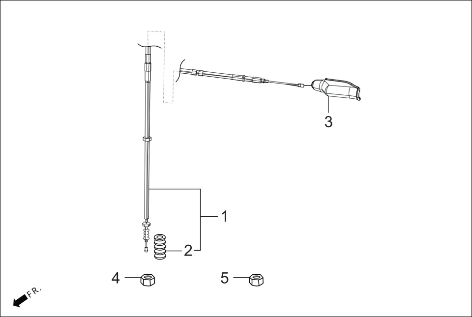 F-3 HANDLE LEVER / SWITCH/ CABLES assembly diagram for Hero Xpulse 200T FI BSVI (Feb, 2021)