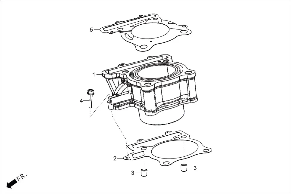 E-1B-BASE CYLN. &amp; CYLN HEAD (CYLINDER)
