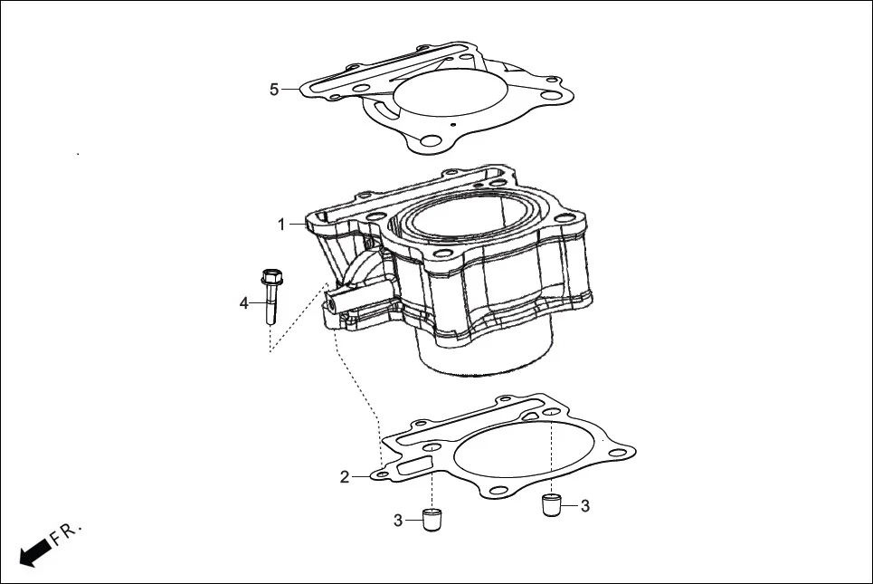 E-1B CYLN. &amp; CYLN HEAD (CYLINDER)