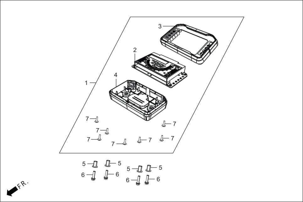 F-2-BASE SPEEDOMETER diagram showing 37112-ACA-001