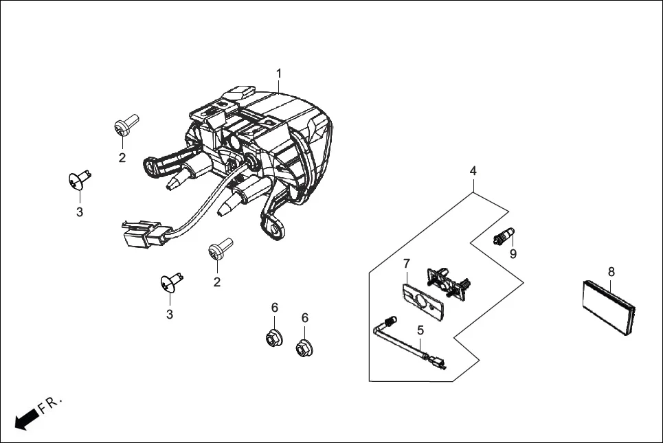 F-23 TAIL LIGHT diagram showing 33721-ACY-101