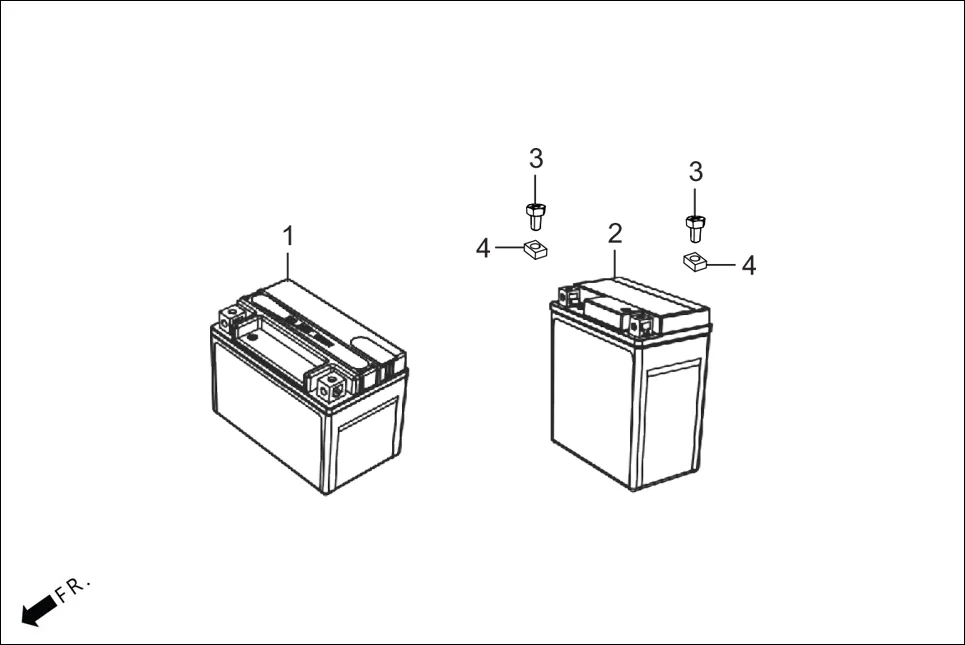 F-24A BATTERY ASSY. assembly diagram for Hero XPULSE 210LC OBDIIP2 (MAR.,2025)