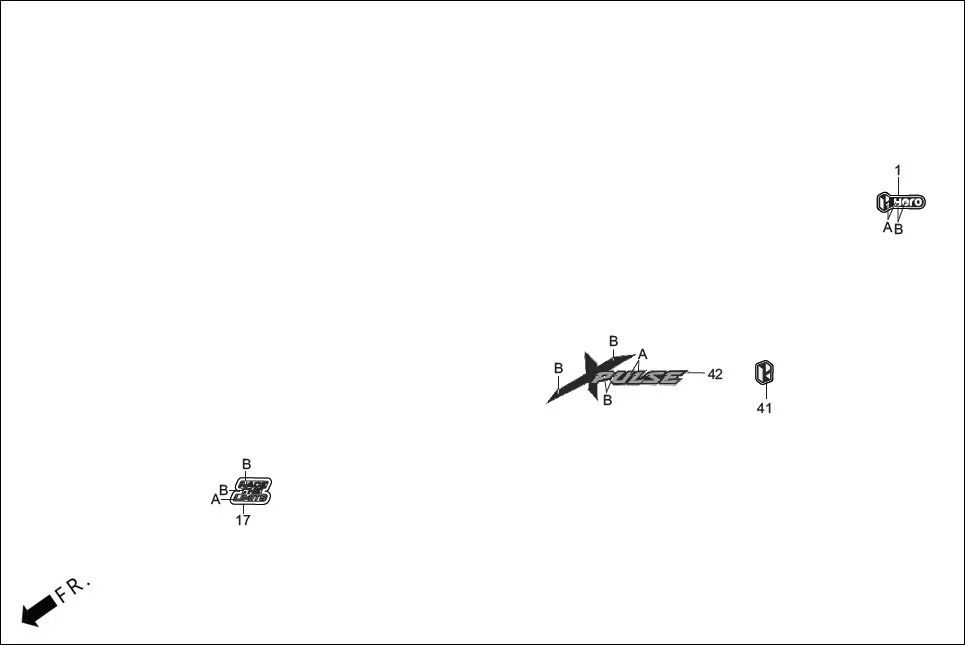 F-27-CONNECT STRIPES / MARKS assembly diagram for Hero XPULSE 210LC OBDIIP2 (MAR.,2025)
