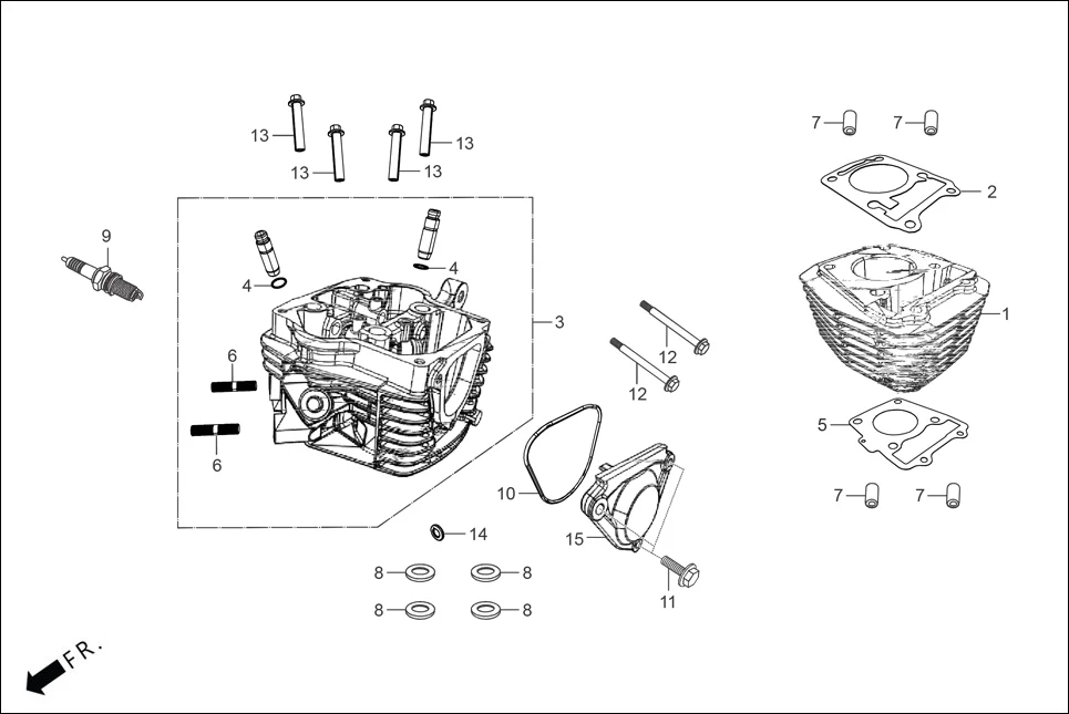 E-2 CYLINDER/CYLINDER HEAD