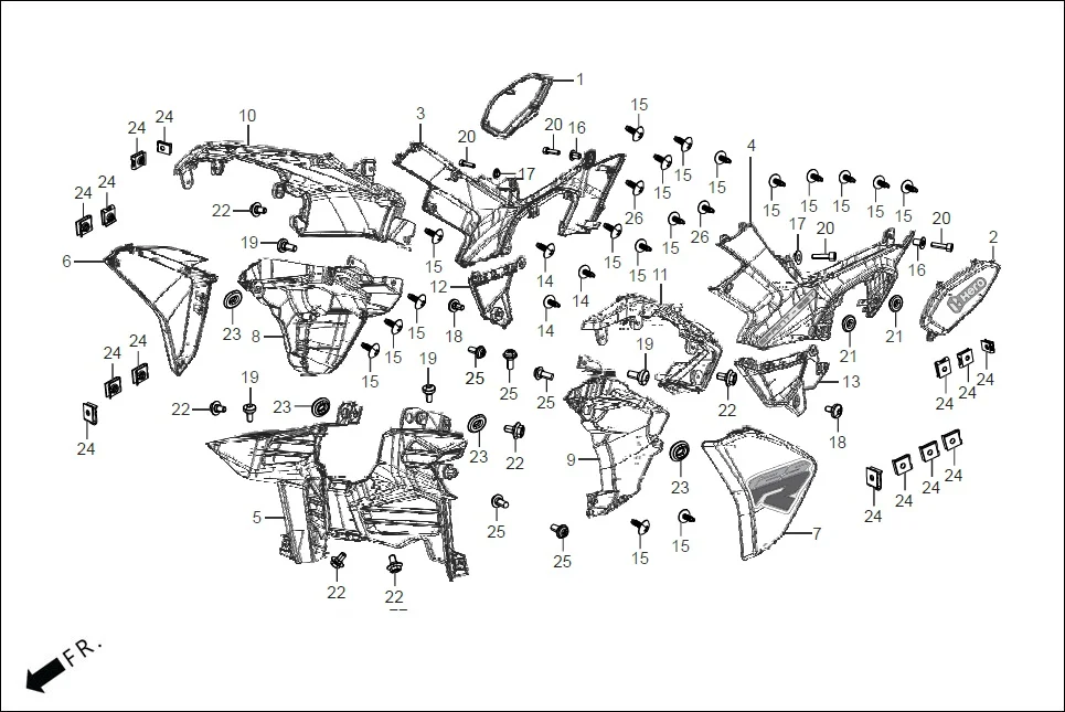 F-14 SIDE COVER diagram showing 93903-34210