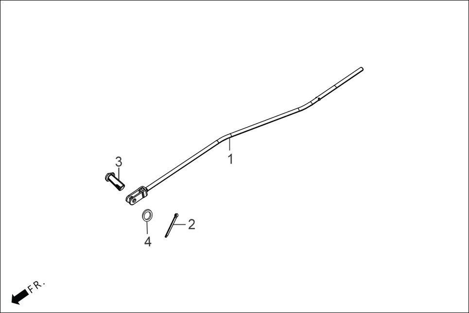 F-18A PEDAL BRAKE diagram showing 94252-07100