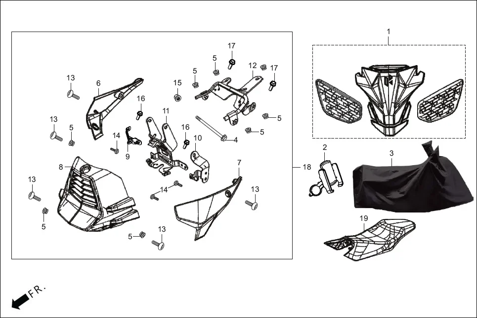 F-29A (OPTIONAL) assembly diagram for Hero XTREME 125(Feb., 2024)