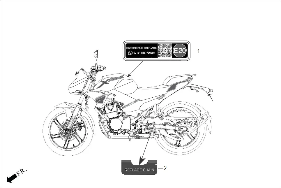 F-30 MARK CAUTION diagram showing ACLAF0F000000G