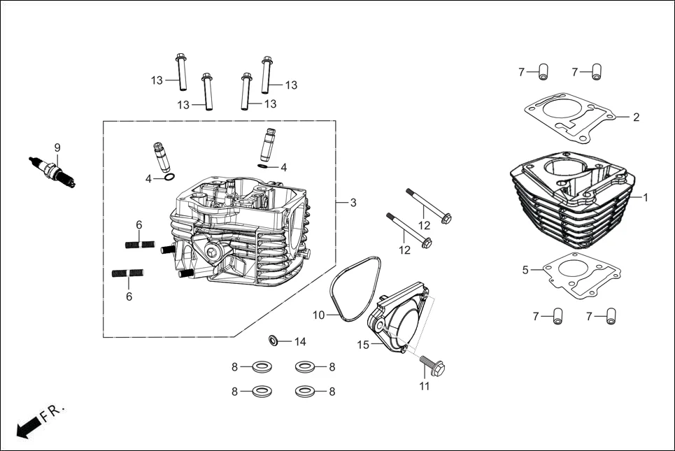E-2 CYLINDER/CYLINDER HEAD