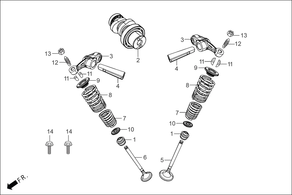 E-3 CAM SHAFT/VALVE