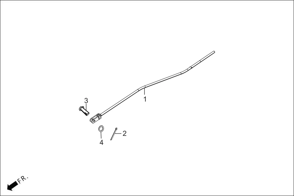 F-18A-ABS PEDAL BRAKE assembly diagram for Hero XTREME 125R OBD II(Apr., 2025)