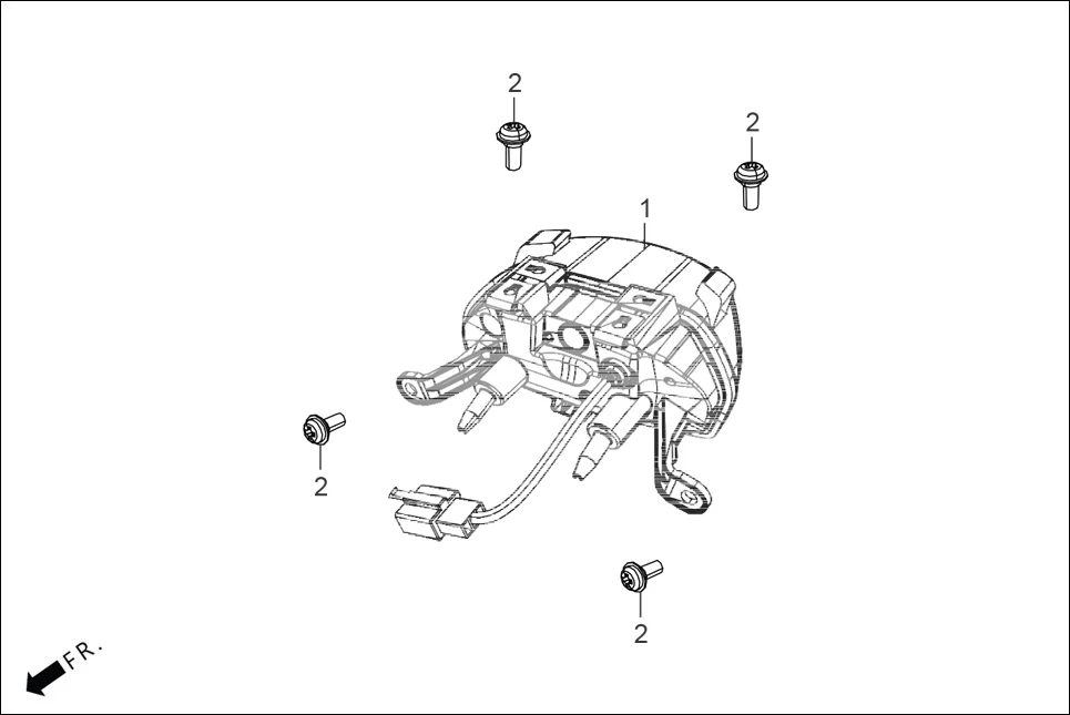 F-23 TAIL LIGHT assembly diagram for Hero XTREME 125R OBD II(Apr., 2025)