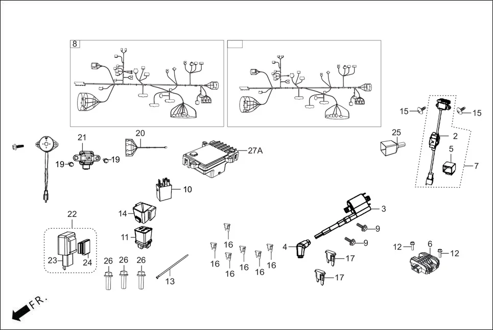 F-24-ABS WIRE HARNESS diagram showing 35160-AAE-31099