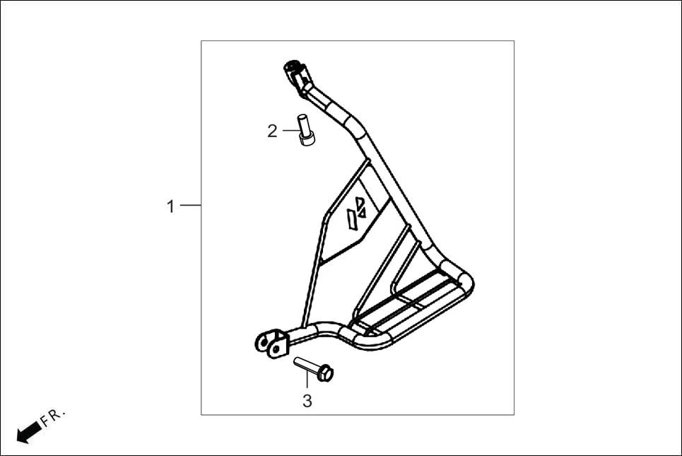 F-29 WOMEN STEP assembly diagram for Hero XTREME 125R OBD II(Apr., 2025)