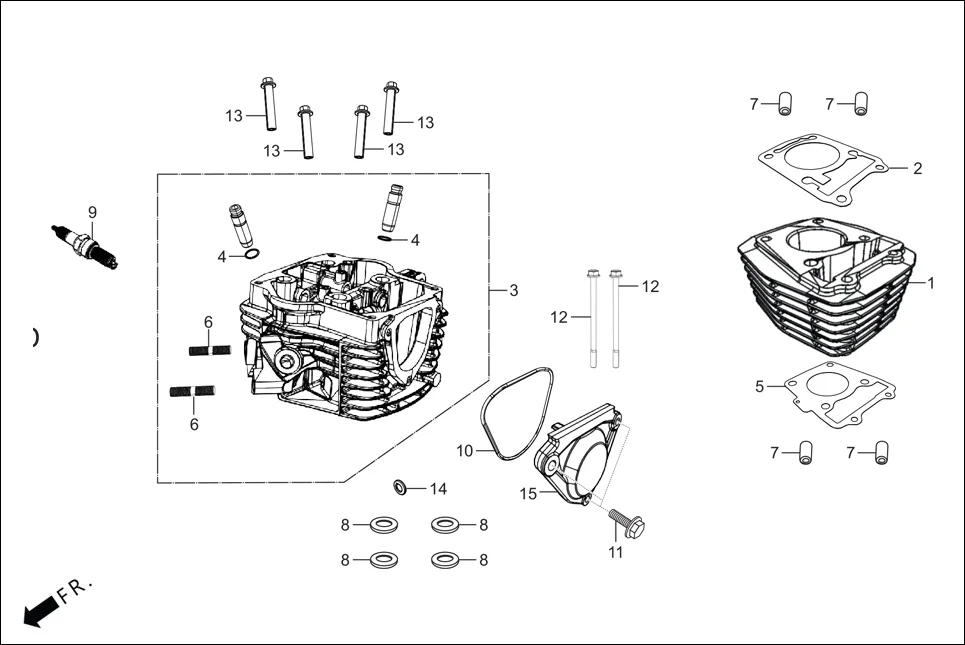 E-2 CYLINDER/CYLINDER HEAD