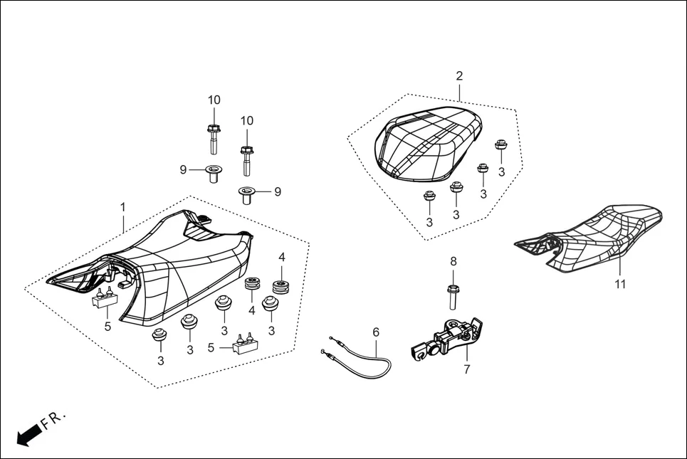 F-12 SEAT ASSY. diagram showing 50354-428-000