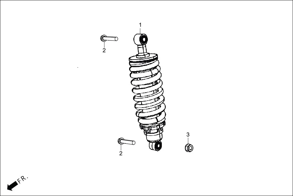 F-20 REAR CUSHION assembly diagram for Hero XTREME 125 XTEC2(Oct.,2025)