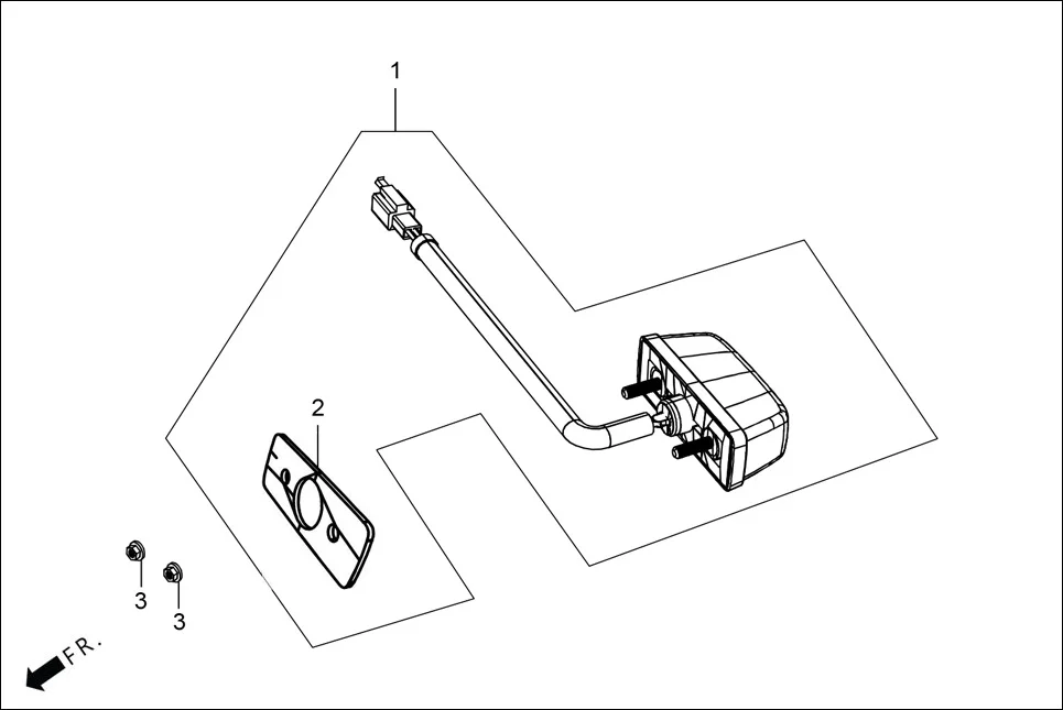 F-21A LICENSE LIGHT ASSY. assembly diagram for Hero XTREME 125 XTEC2(Oct.,2025)