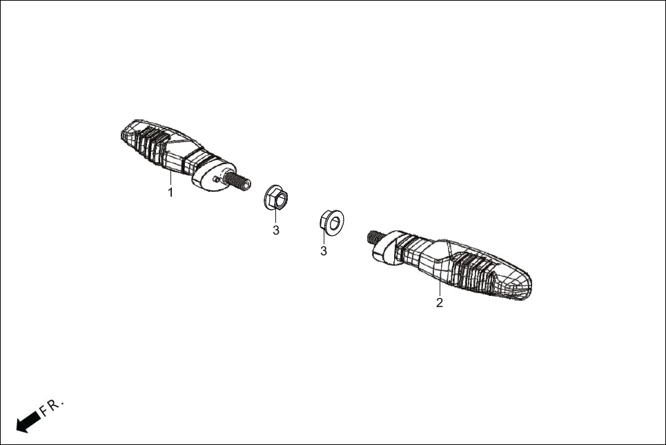 F-22A REAR WINKER assembly diagram for Hero XTREME 125 XTEC2(Oct.,2025)