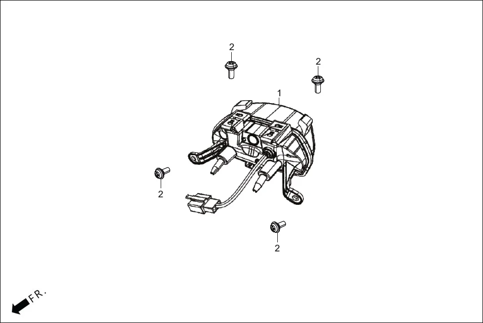 F-23 TAIL LIGHT assembly diagram for Hero XTREME 125 XTEC2(Oct.,2025)