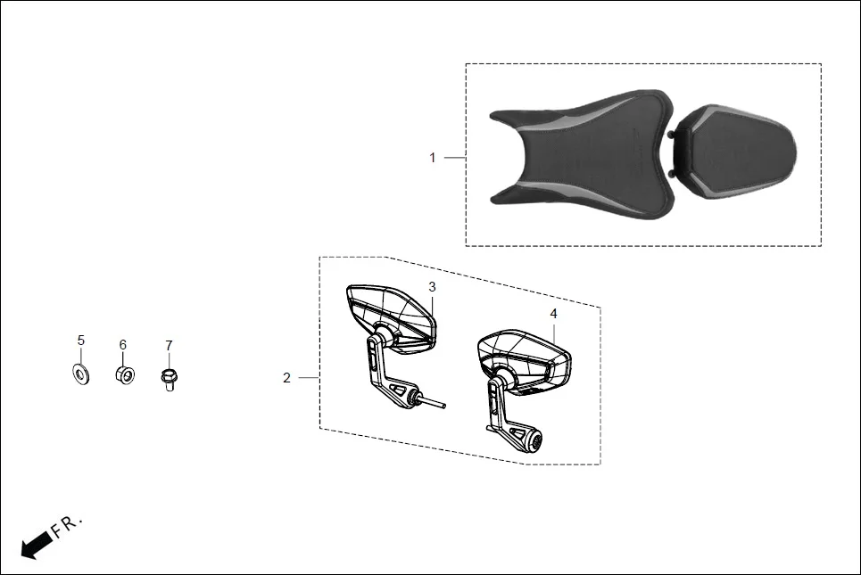 F-29B (OPTIONAL) assembly diagram for Hero XTREME 125 XTEC2(Oct.,2025)