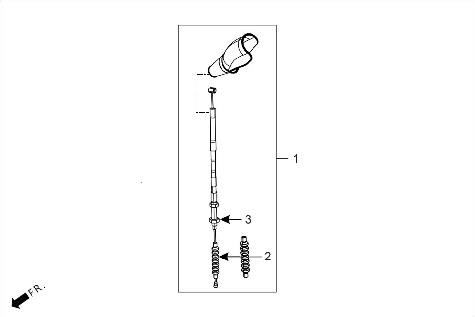 F-3 HANDLE LEVER/SWITCH/CONTROL CABLE assembly diagram for Hero XTREME 125 XTEC2(Oct.,2025)