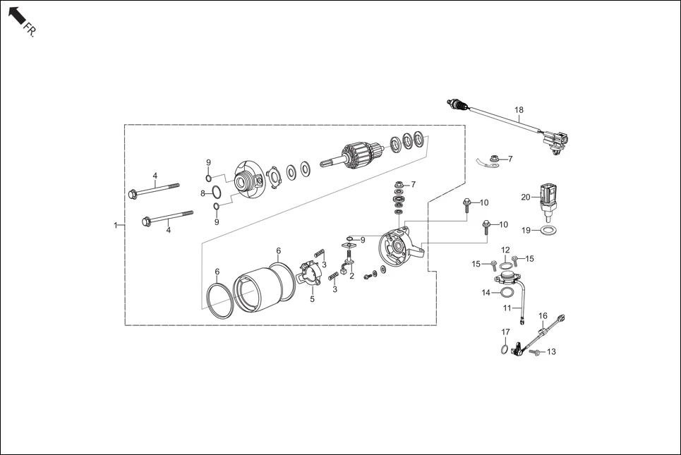 E-5A ELECTRICALS(STARTER MOTOR)