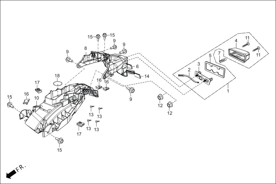 F-20 REAR FENDER diagram showing 93903-34210