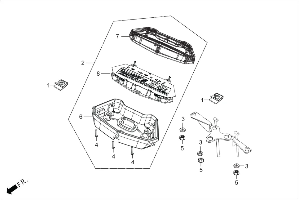 F-2 SPEEDOMETER / CABLE diagram showing 94103-06700