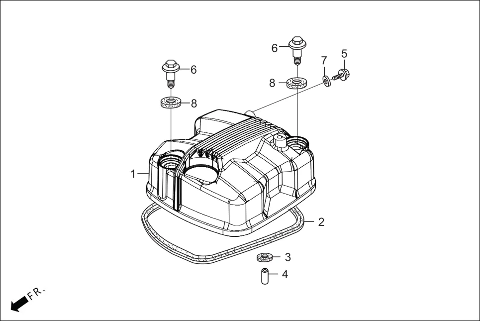 E-1 CYLN. &amp; CYLN HEAD(CYLINDER HEAD COVER)