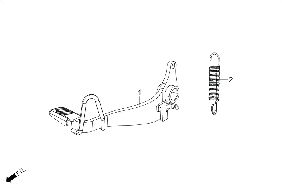 F-15B-DISC PEDAL BRAKE assembly diagram for Hero XTREME 160R(JULY,2025)