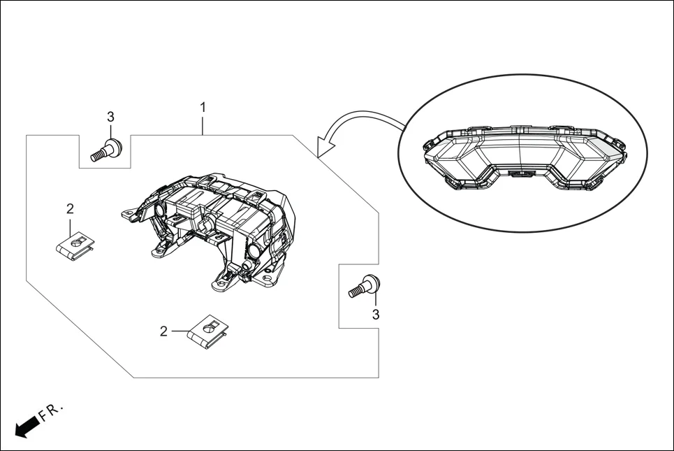 F-22 TAIL LIGHT assembly diagram for Hero XTREME 160R(JULY,2025)