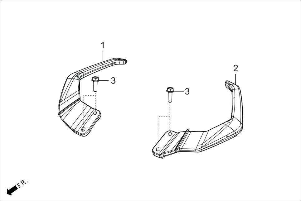 F-25B GRIP REAR assembly diagram for Hero XTREME 160R(JULY,2025)