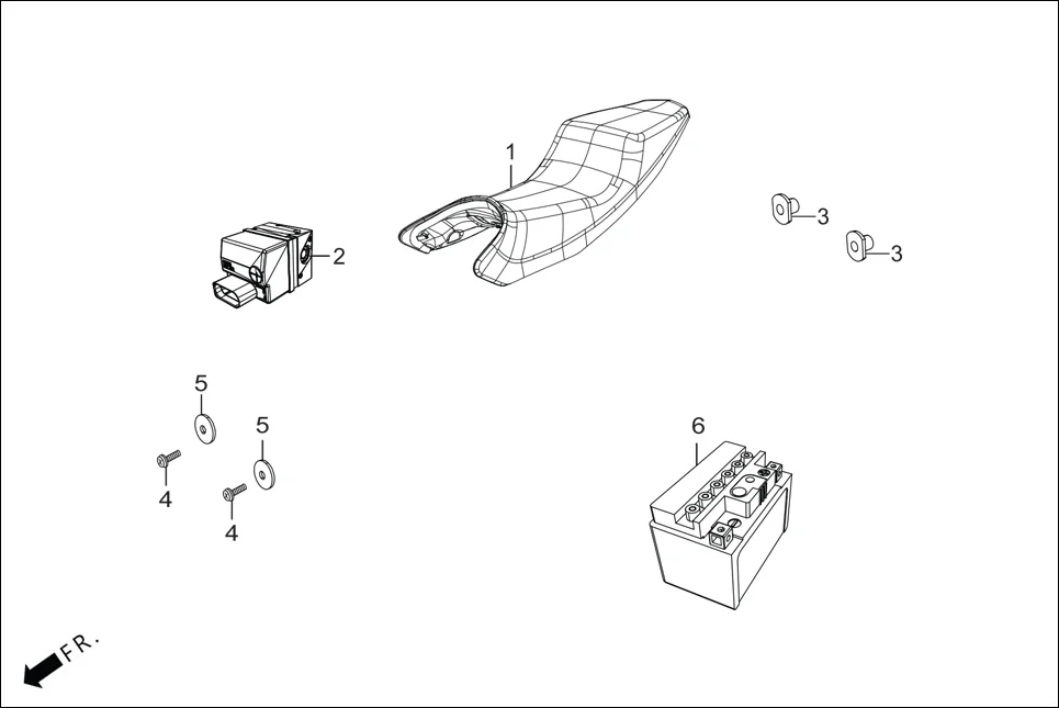 F-29A SEAT (OPTIONAL) assembly diagram for Hero XTREME 160R(JULY,2025)