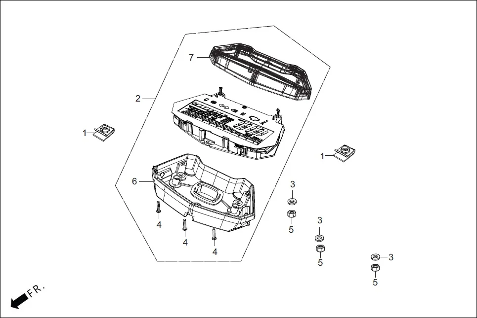 F-2 SPEEDOMETER / CABLE assembly diagram for Hero XTREME 160R(JULY,2025)