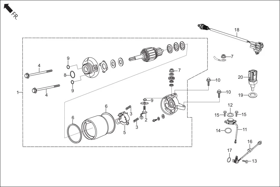 E-5A ELECTRICALS(STARTER MOTOR)