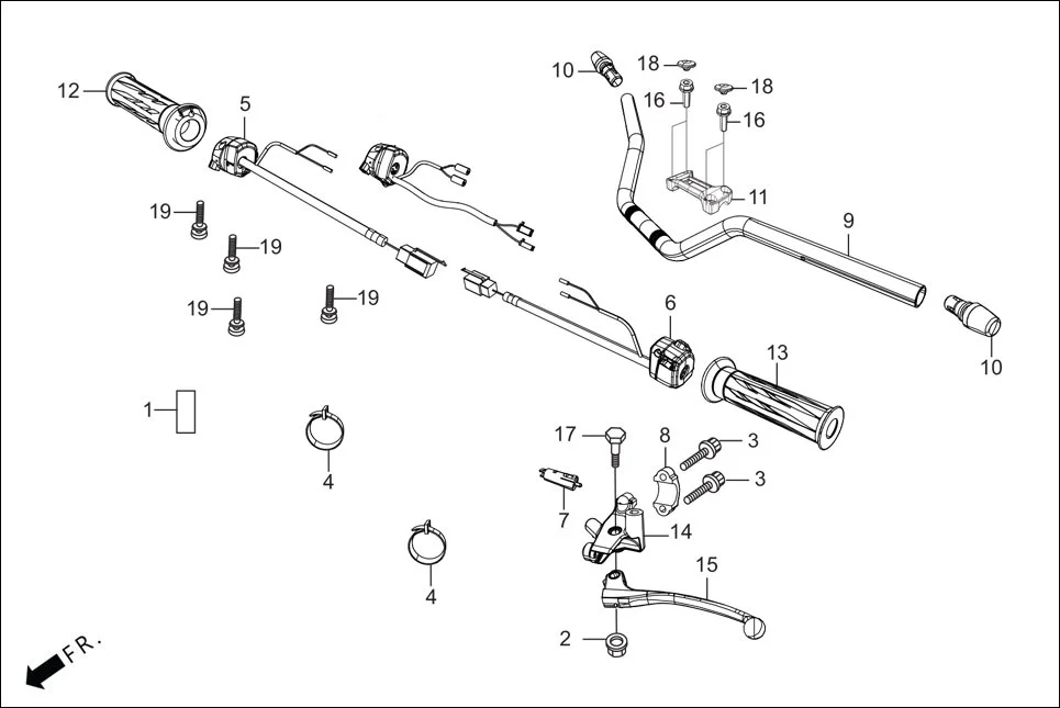 F-3B_WO-CONNECT HANDLE &amp; HNDL COVER(HANDLE LEVER / SWITCH/ CABLES) diagram showing 94050-06000
