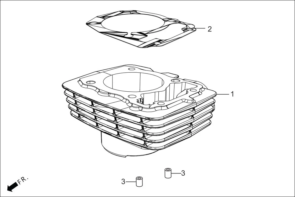 E-1B CYLN. &amp; CYLN HEAD(CYLINDER)