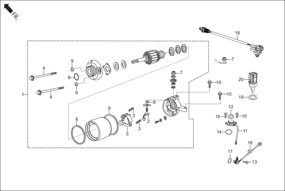 E-5A ELECTRICALS(STARTER MOTOR)