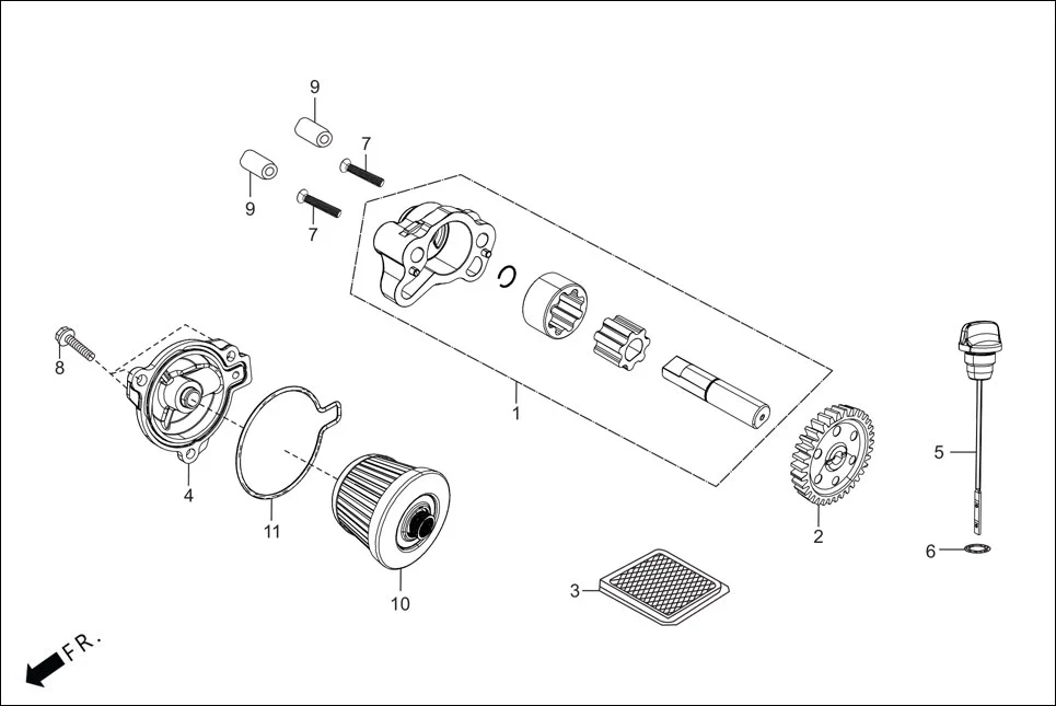 E-6 OIL PUMP ASSY.