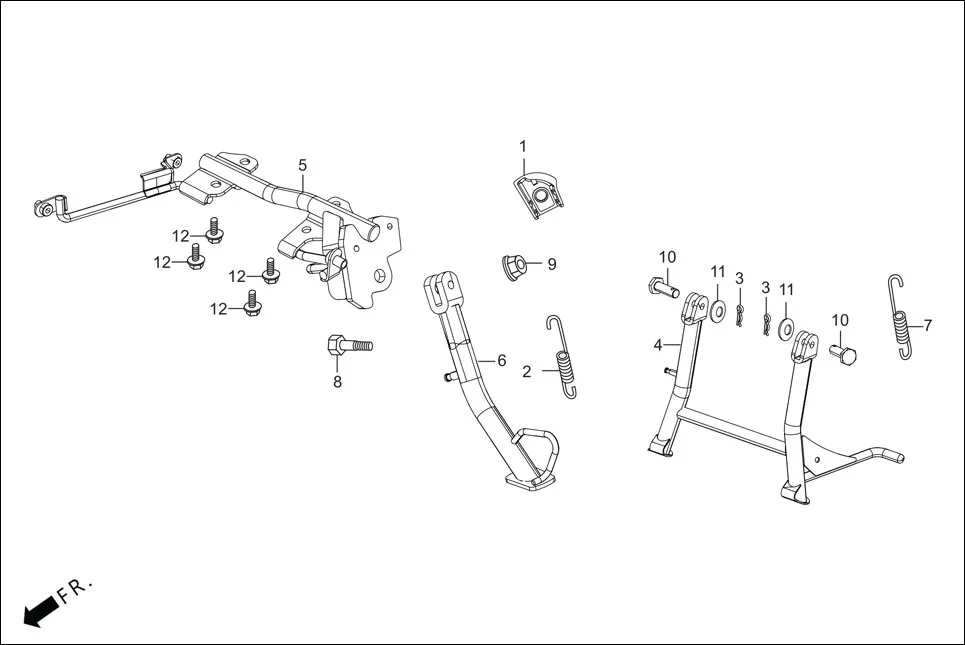 F-18 CHAIN CASE &amp; STAND assembly diagram for Hero XTREME 160 4V PREMIUM(August,2023)