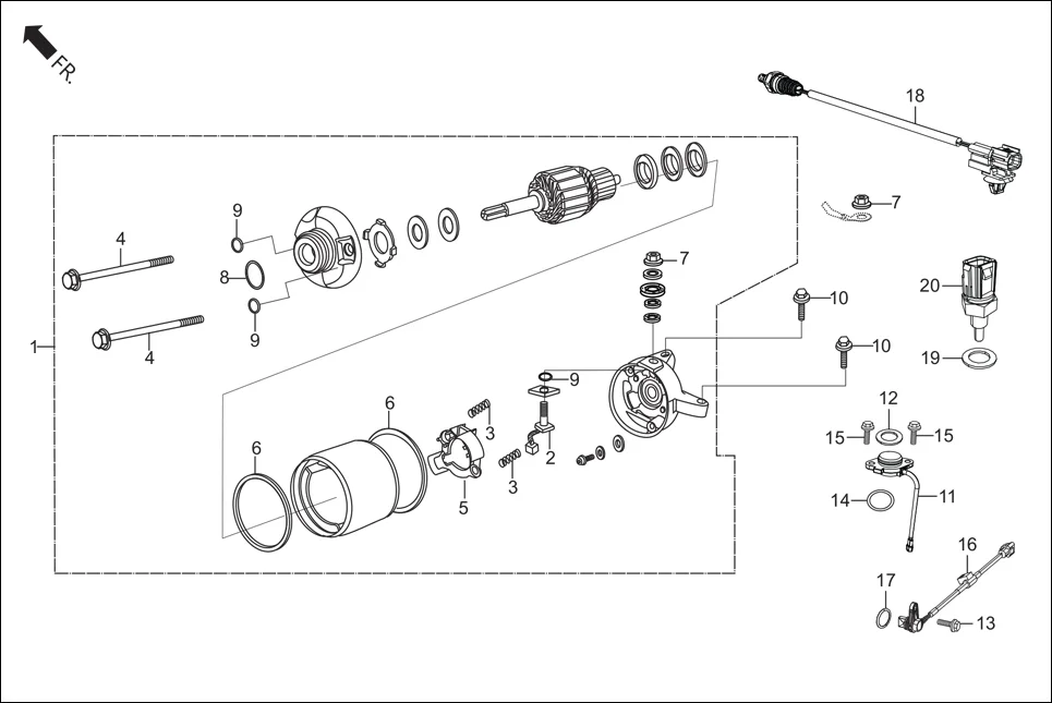 E-5A ELECTRICALS(STARTER MOTOR)