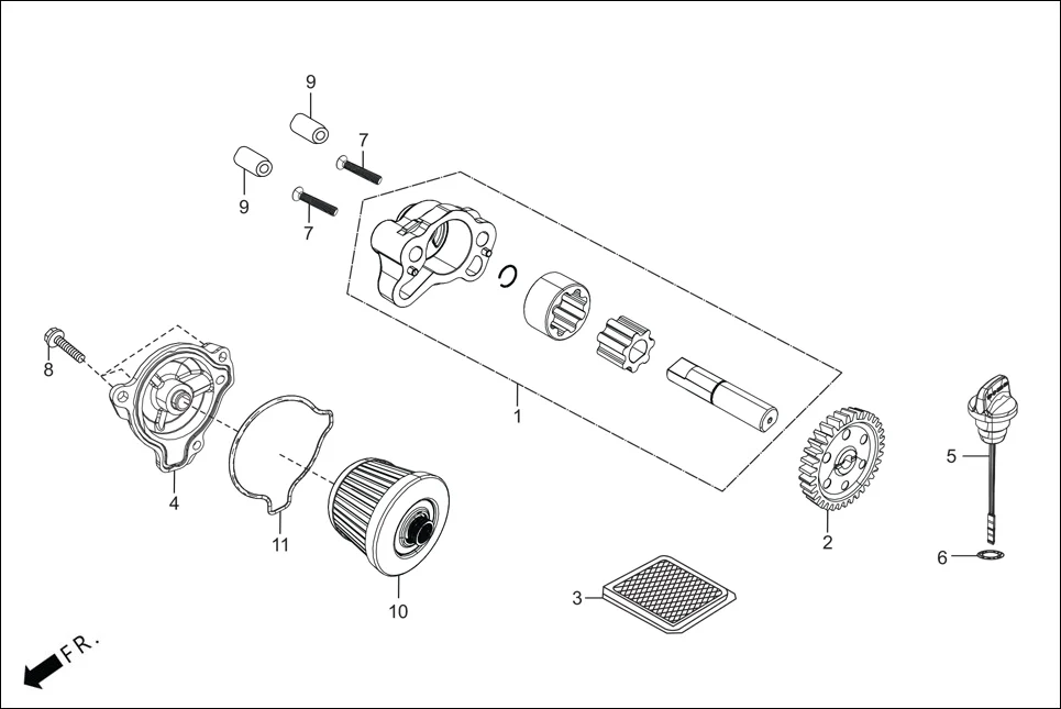 E-6 OIL PUMP ASSY.