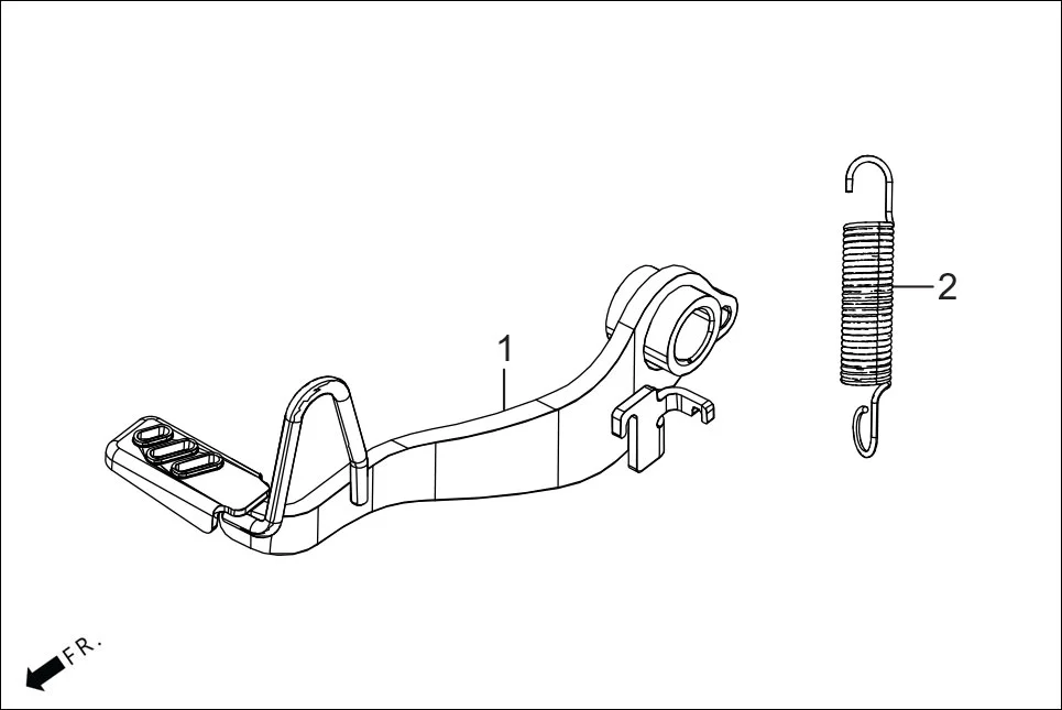 F-15A STEP PILLION /HOLDER / BRKT.(PEDAL BRAKE) assembly diagram for Hero XTREME 160 4V FLAT PILLION(JULY, 2024)