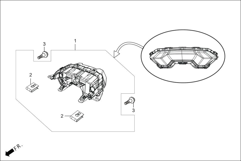 F-22 TAIL LIGHT assembly diagram for Hero XTREME 160 4V FLAT PILLION(JULY, 2024)