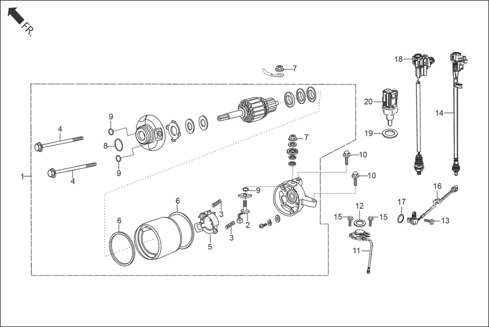 E-5A ELECTRICALS(STARTER MOTOR)