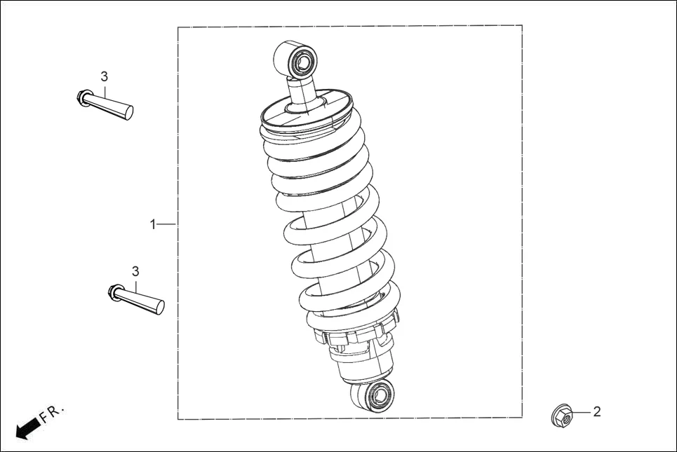 F-19-MID-BASE CUSHION REAR assembly diagram for Hero XTREME 160R(JUNE,2025)