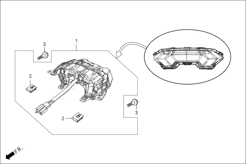 F-22 TAIL LIGHT assembly diagram for Hero XTREME 160R(JUNE,2025)