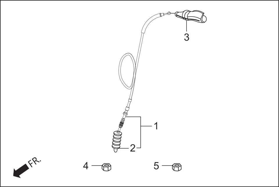 F-3 HANDLE LEVER / SWITCH/CABLES assembly diagram for Hero XTREME 160R(JUNE,2025)