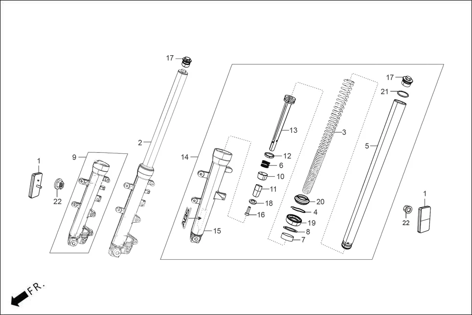 F-6A-MID-BASE FRONT CUSHION assembly diagram for Hero XTREME 160R(JUNE,2025)